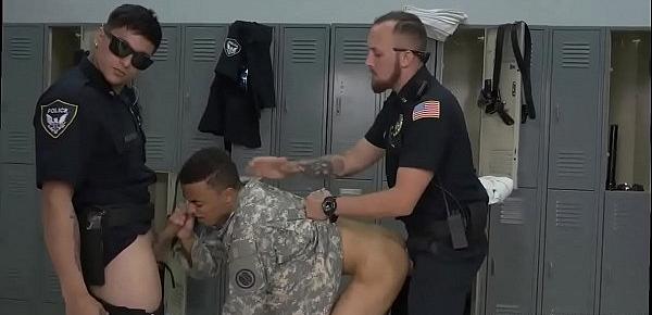  Black police gay fucking sex movie and porn of muscle hunks having